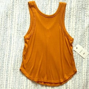 RVCA high neck "Beacons" tank in pumpkin spice